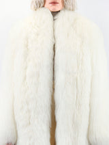 The Cleopatra White Shearling Coat