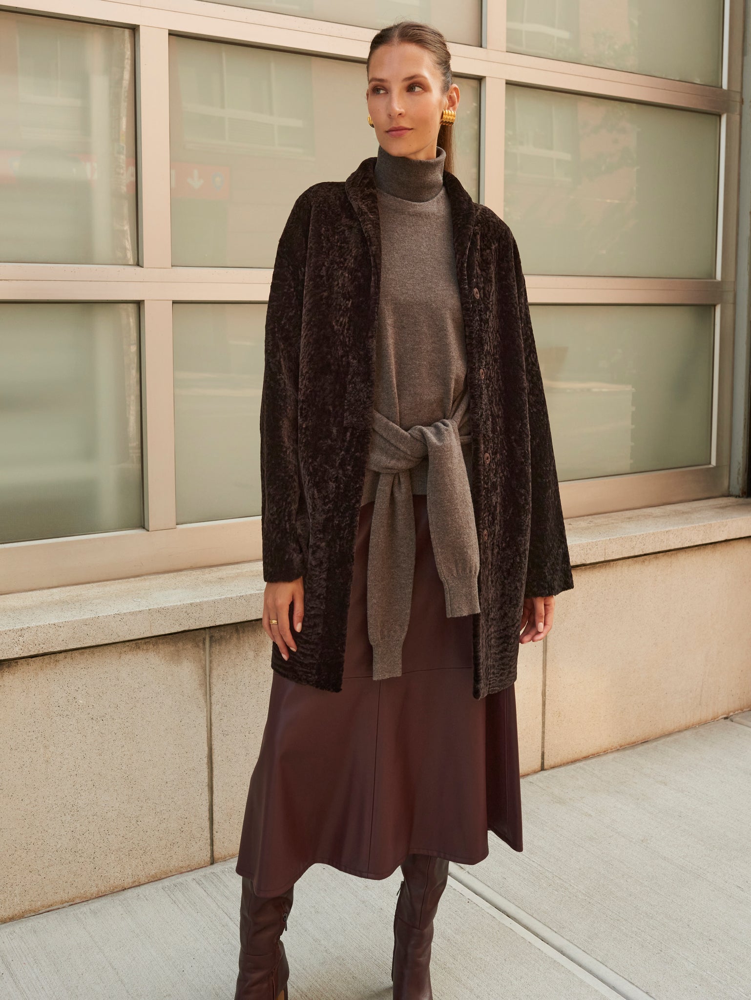 The Ambreen Shearling Coat