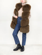 The Plush Chevron Shearling Vest