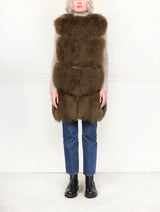 The Plush Chevron Shearling Vest