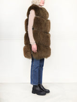 The Plush Chevron Shearling Vest