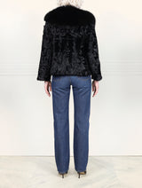 The Shireen Lamb Jacket with Fox Tuxedo