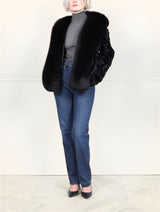 The Shireen Lamb Jacket with Fox Tuxedo