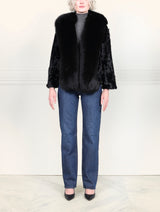 The Shireen Lamb Jacket with Fox Tuxedo