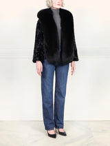 The Shireen Lamb Jacket with Fox Tuxedo
