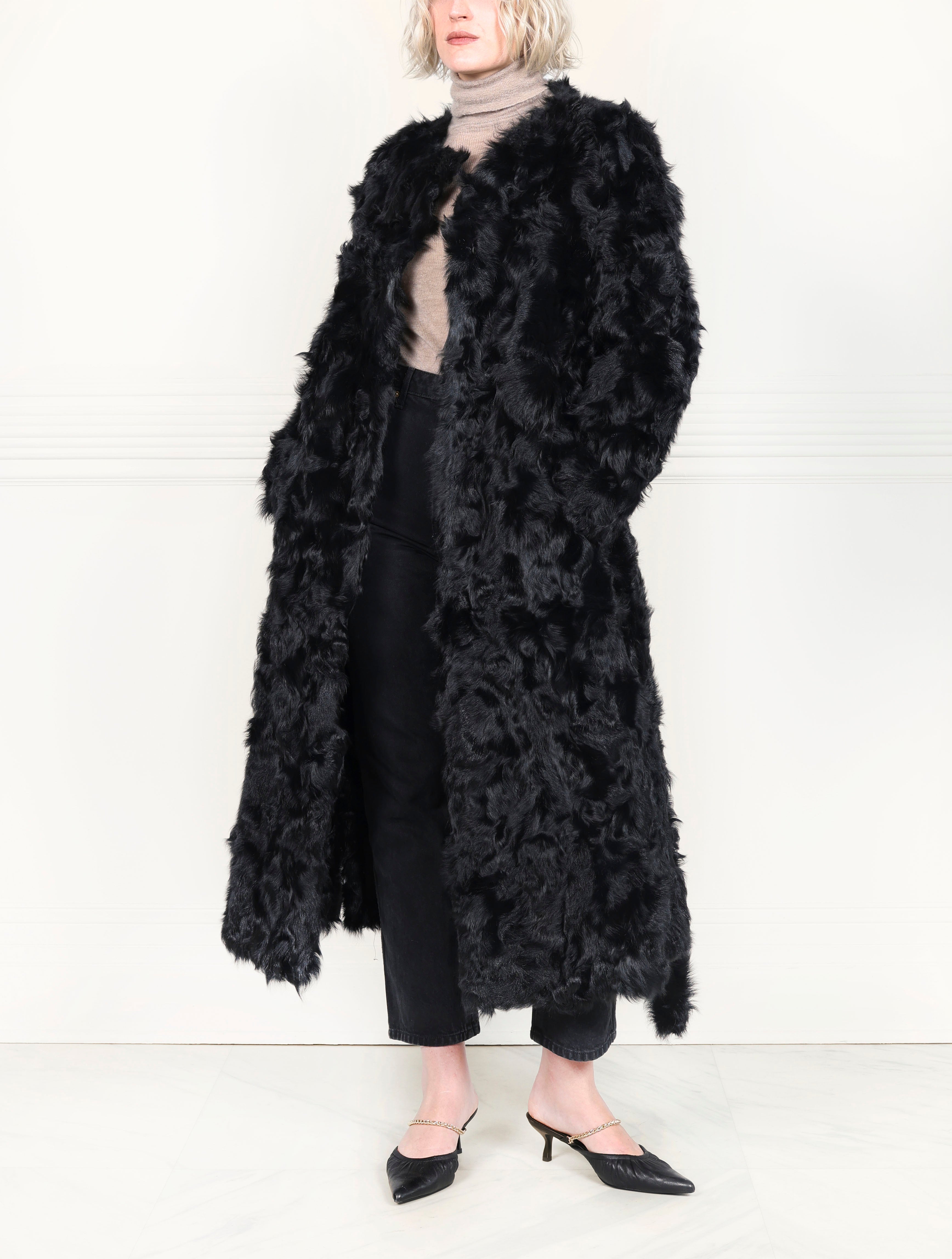 The Avery Upcycled Shearling Coat