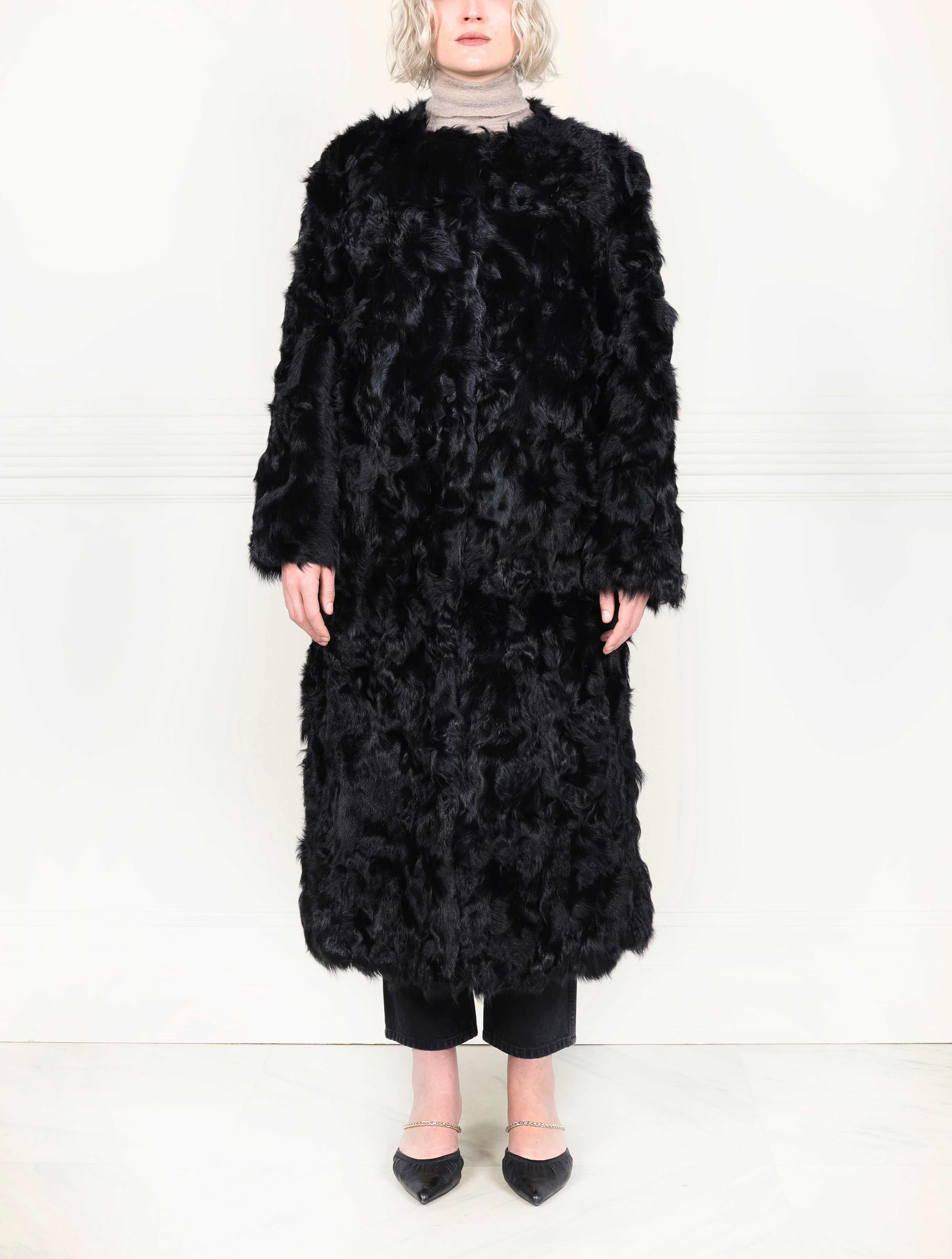 The Avery Upcycled Shearling Coat