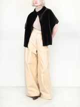 Shearling Cocoon Vest