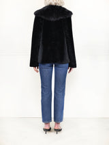 The Alessia Shearling Jacket with Toscana Shearling Tuxedo