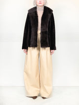 The Alessia Shearling Jacket with Toscana Shearling Tuxedo