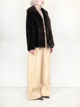 The Alessia Shearling Jacket with Toscana Shearling Tuxedo