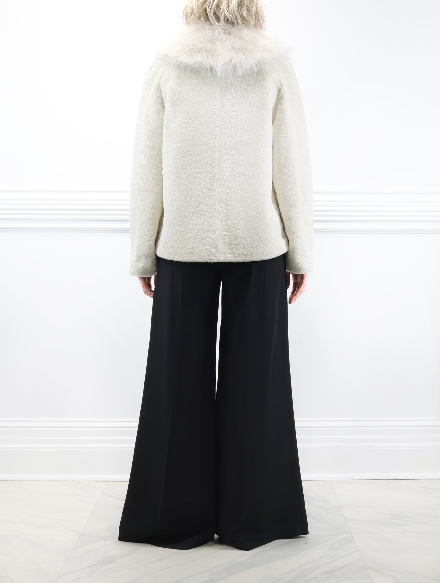The Alessia Shearling Jacket with Toscana Shearling Tuxedo