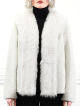 The Alessia Shearling Jacket with Toscana Shearling Tuxedo