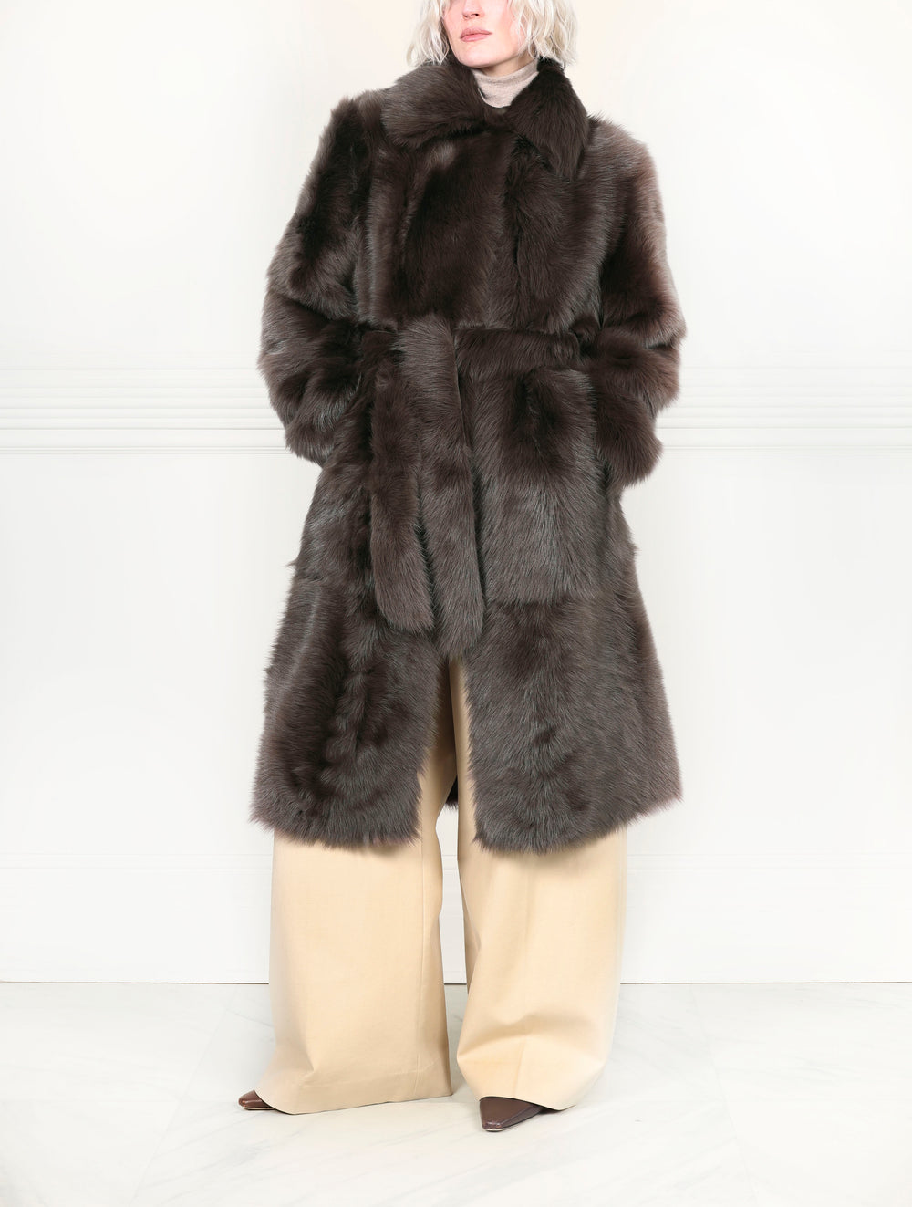 The Elizabeth  Toscana Shearling Coat