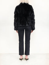 The Estelle Fur Jacket in Upcycled Rabbit