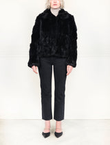 The Estelle Fur Jacket in Upcycled Rabbit