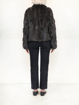 The Estelle Fur Jacket in Upcycled Rabbit