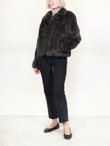 The Estelle Fur Jacket in Upcycled Rabbit