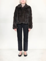The Estelle Fur Jacket in Upcycled Rabbit