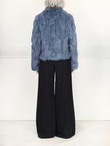 The Estelle Fur Jacket in Upcycled Rabbit