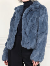 The Estelle Fur Jacket in Upcycled Rabbit