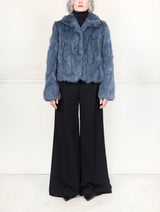 The Estelle Fur Jacket in Upcycled Rabbit