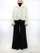 The Estelle Fur Jacket in Upcycled Rabbit