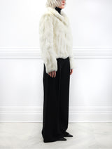 The Estelle Fur Jacket in Upcycled Rabbit