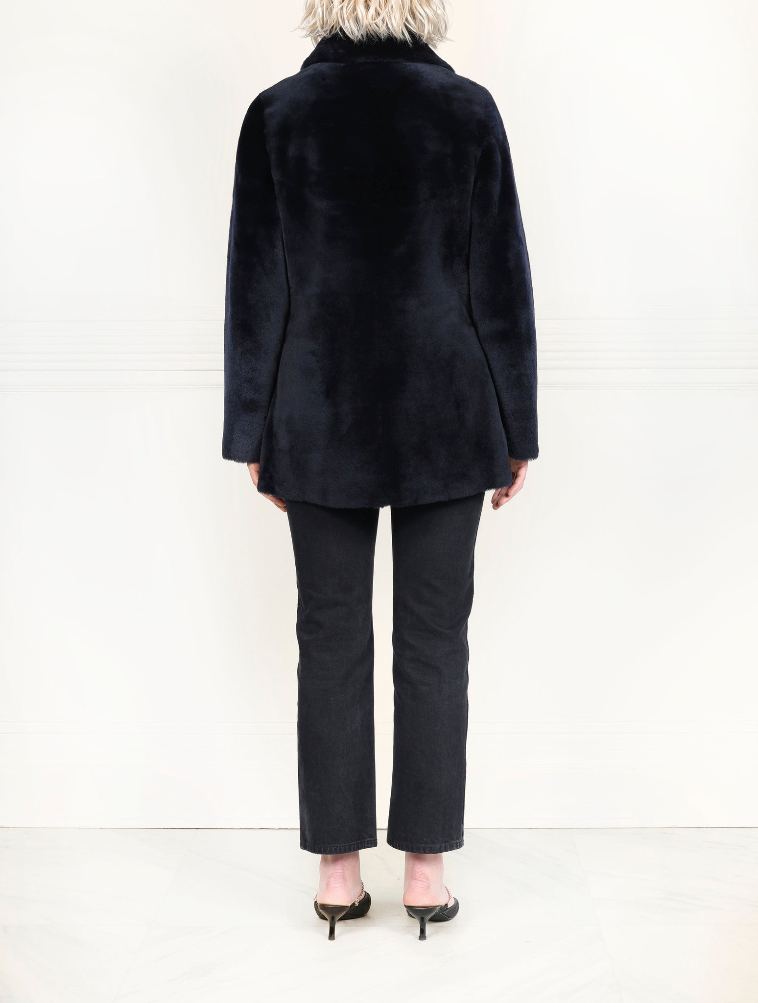 The Mimi Shearling Peacoat