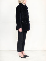 The Mimi Shearling Peacoat