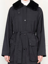 The Gloria Fur Lined Raincoat