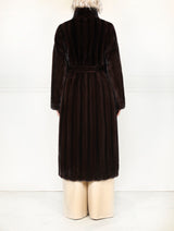 The Cleopatra Vertical Mink Coat