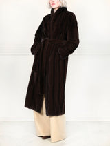 The Cleopatra Vertical Mink Coat