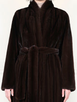 The Cleopatra Vertical Mink Coat