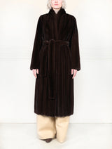The Cleopatra Vertical Mink Coat