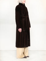 The Cleopatra Vertical Mink Coat