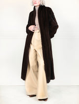 The Cleopatra Vertical Mink Coat