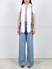 The Upcycled Spotted Fur Vest