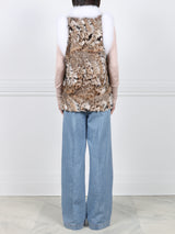 The Upcycled Spotted Fur Vest
