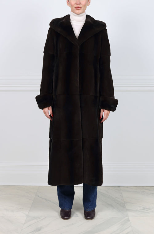 The Nico Plucked Mink Fur Coat