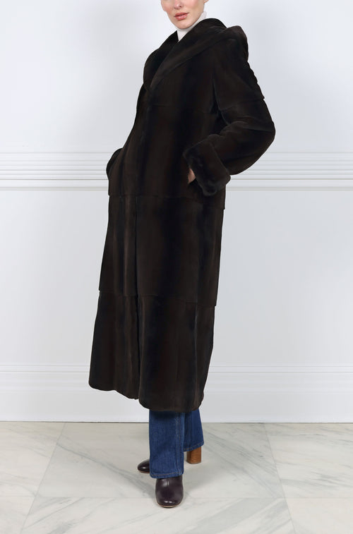 The Nico Plucked Mink Fur Coat