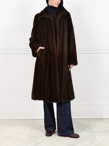 Mahogany Mink Fur Coat