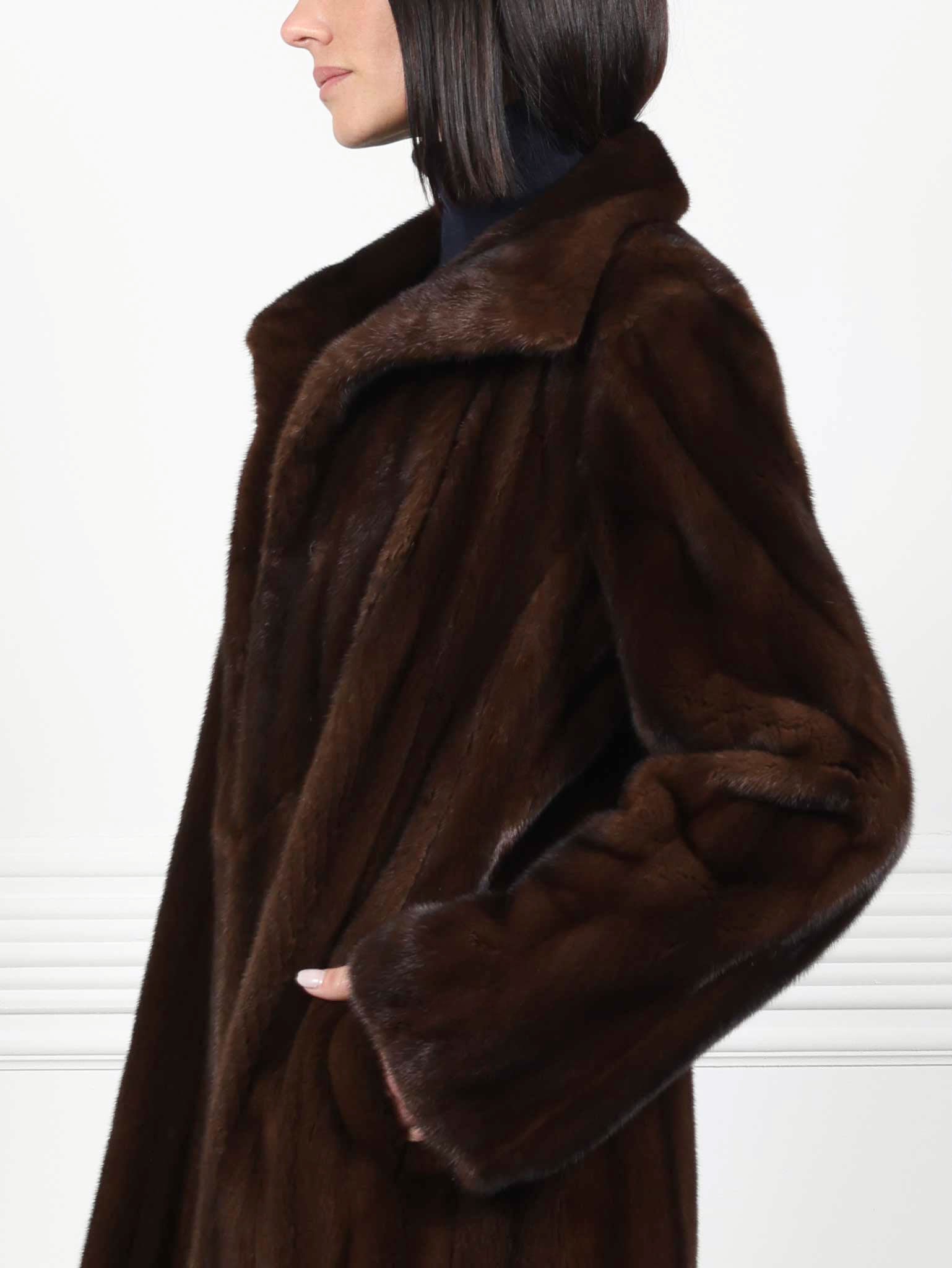 Mahogany Mink Fur Coat