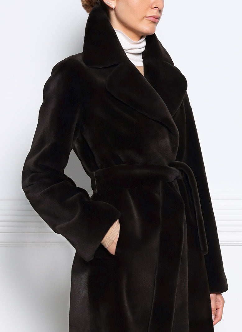 The Ariana Sheared Mink Fur Coat