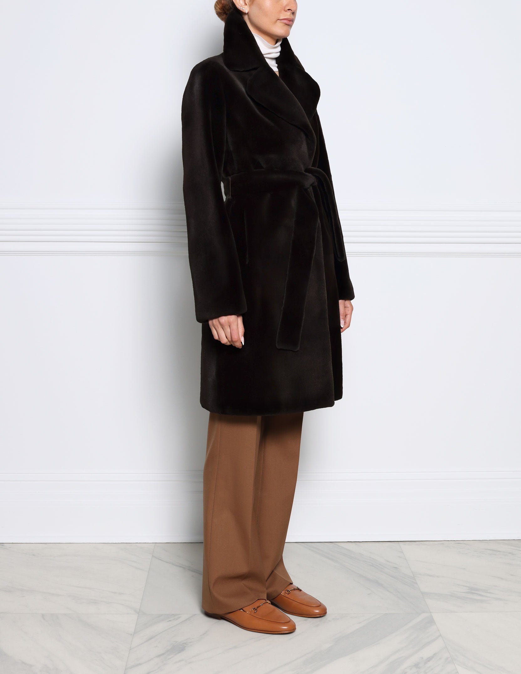 The Ariana Sheared Mink Fur Coat