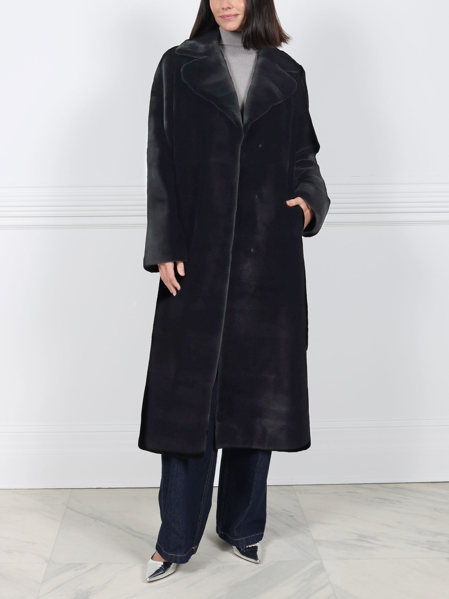 The Kira Sheared Mink Coat