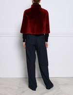 1502-RED-MERINO-SHEARLING-STAND-COLLAR-CROPPED-UNLINED-JACKET