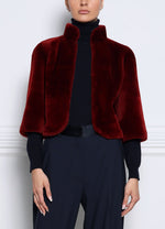 1502-RED-MERINO-SHEARLING-STAND-COLLAR-CROPPED-UNLINED-JACKET