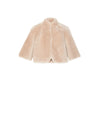 The Romy Cropped Unlined Shearling Jacket