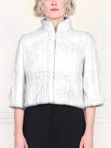 The Alora Jacket in White Ermine